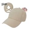 Adjustable Baseball Cap Women Cap, Elastic Straps Quick-Drying Sun Hat, Breathable Workout Hat Criss-Cross Ponytail Design for Running Yoga