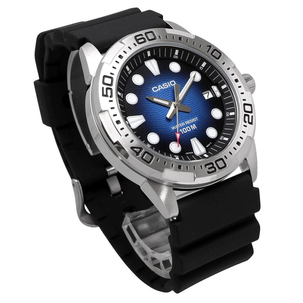 Casio Standard Analog Quartz Watch MTD-140-2AV Urethane Band Blue