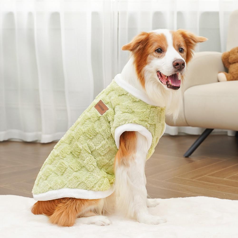 1.5-25kg Golden Retriever French Bulldog Clothes Pajamas Warm Fleece Winter Cat Coat Pet Clothes For Medium and Large Dogs