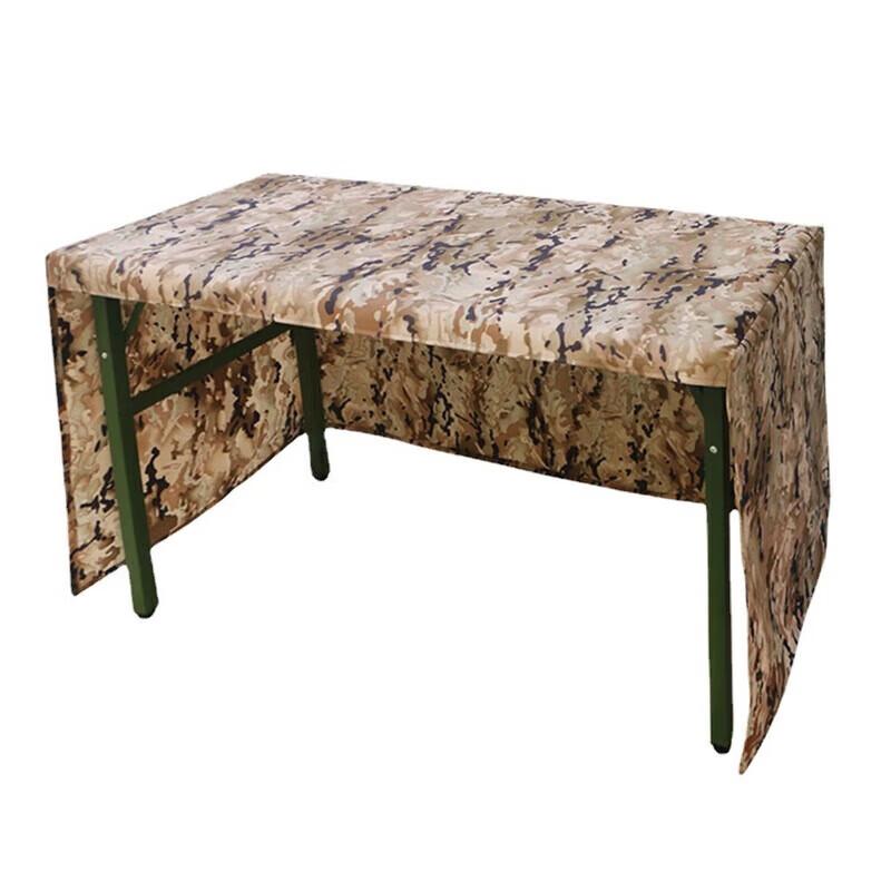 Dreiseitige Konferenztischdecke in Camouflage-Muster