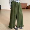 Pantaloni in Velluto a Coste a Vita Alta con Fodera in Pile Stile Hanbok per il Calore Invernale Donna Comfort Casual