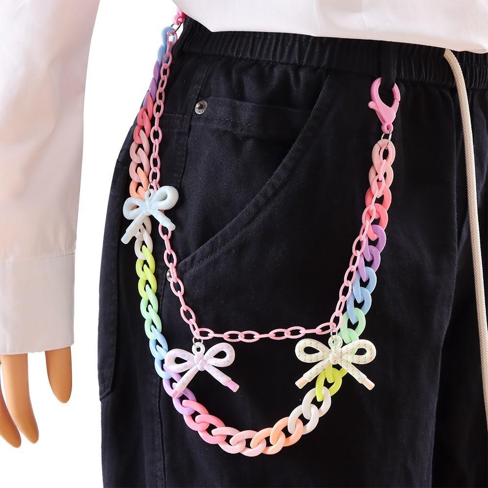 Metal Multilayer Butterfly Waist Chain For Women Summer Hip Hop Fashion Accessory