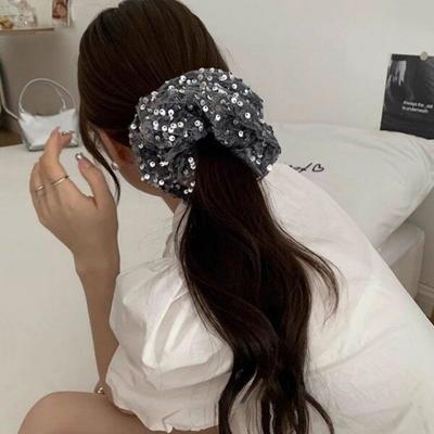 Mno [G&G] Ami Spangle Gopchang Band Samt Gopchang Haargummi Scrunchie Haar-Scrunchie König Gopchang Haargummi