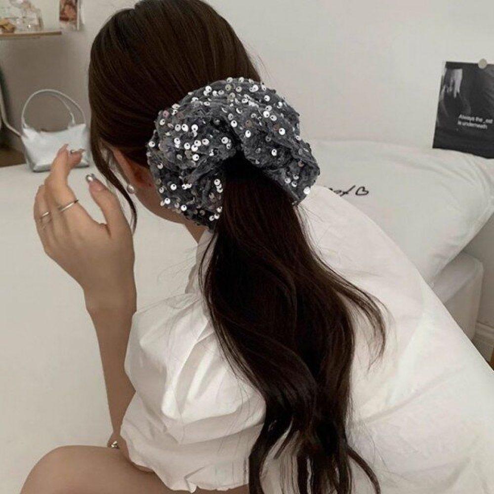 

Мно [G&G] Ами Спэнгл Гопчанг Бэнд Вельветовая резинка для волос Гопчанг Скранчи Скранчи для волос Король Гопчанг Резинка для волос gray