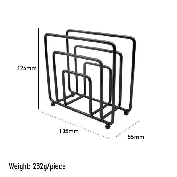 Nordic Iron Tissue Holder: Vertical Napkin Rack for Kitchen or Dining Table