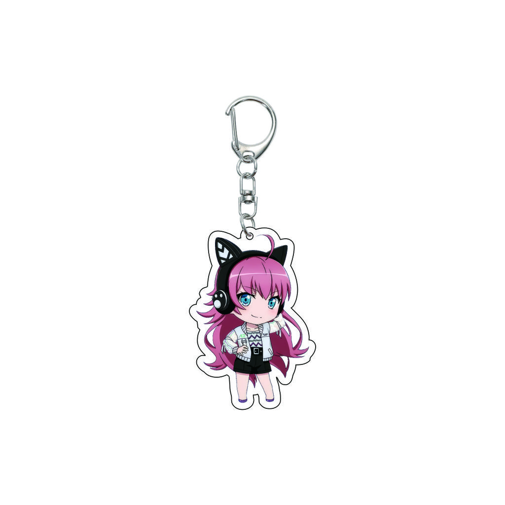 55MM Anime banG Dream Keychain Toyama Kasumi/Saya Yamabuki/Hanazono Tae Key Chain Acrylic Model Plate Christmas Gifts