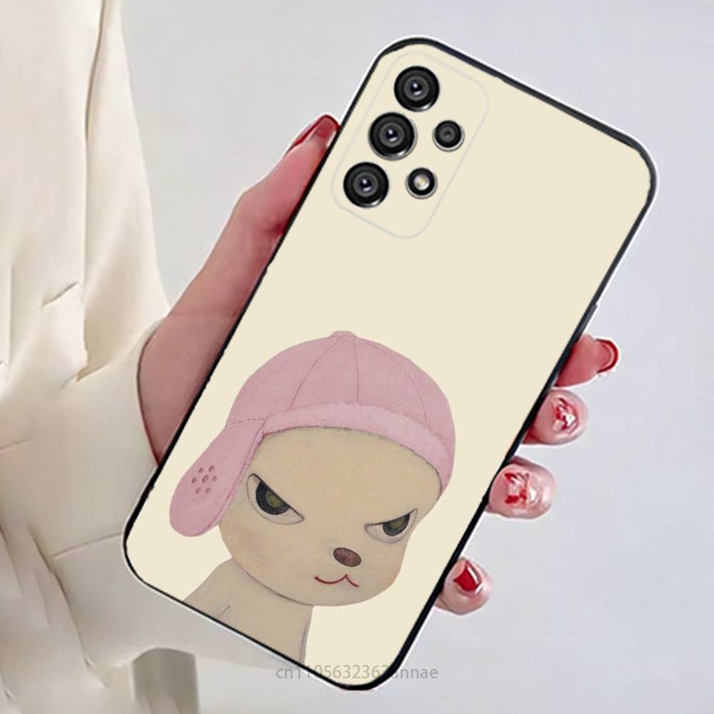Y-Yoshitomos Art N-Nara Phone Case for Samsung Galaxy A73,23,53,33,14,24,13,72,22,52,32,54,A34 Soft Cover