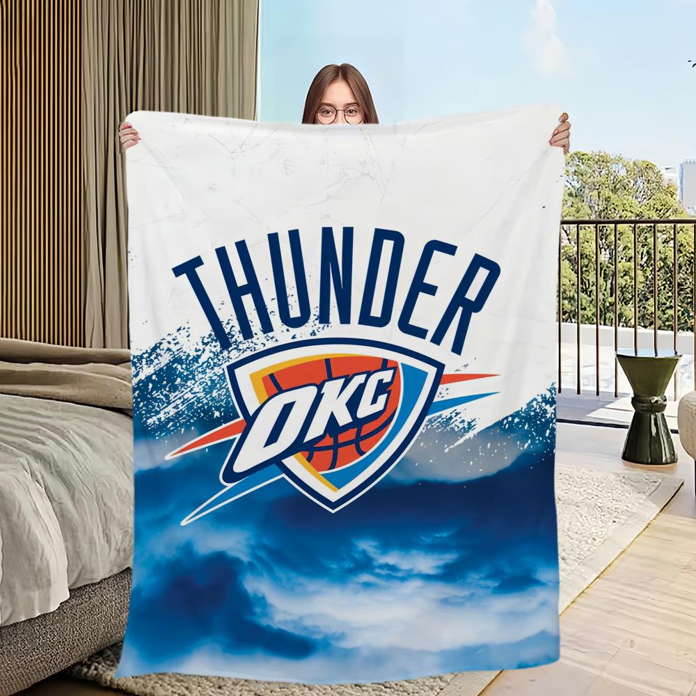 Cool Blanket Soft Comfortable Nap Plush Suitable For Iiving Room Office Bedroom O-Oklahoma Sports City T-Thunder  Home Kid Gift