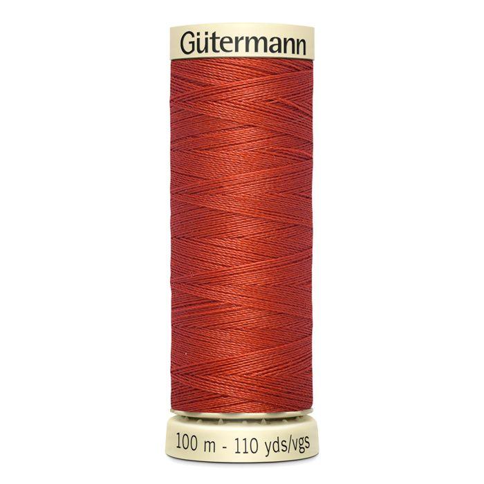 Lot de 5 bobines 100m Fil 100% polyester Gutermann Ref 788988 - Att 589 - corail foncé