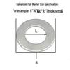 Galvanized Thickened Flat Washer - Large Size Options (M4, M5, M6, M8, M10)