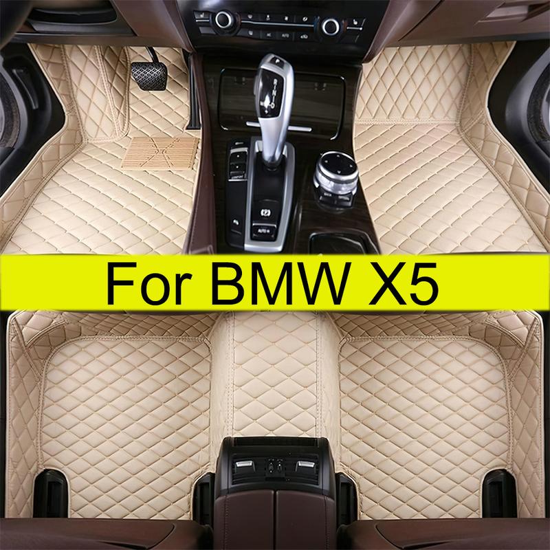 Car Floor Mats for BMW X5 E53 2004 2005 2006 2007  Auto Foot Pads Automobile Leather Waterproof Anti-Slip Carpet Cover Rug