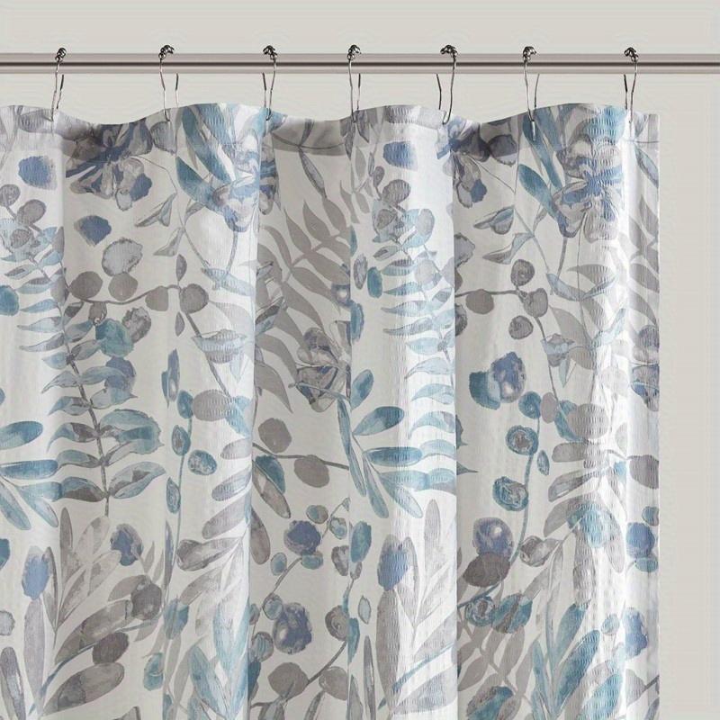 Printed Seersucker Shower Curtain