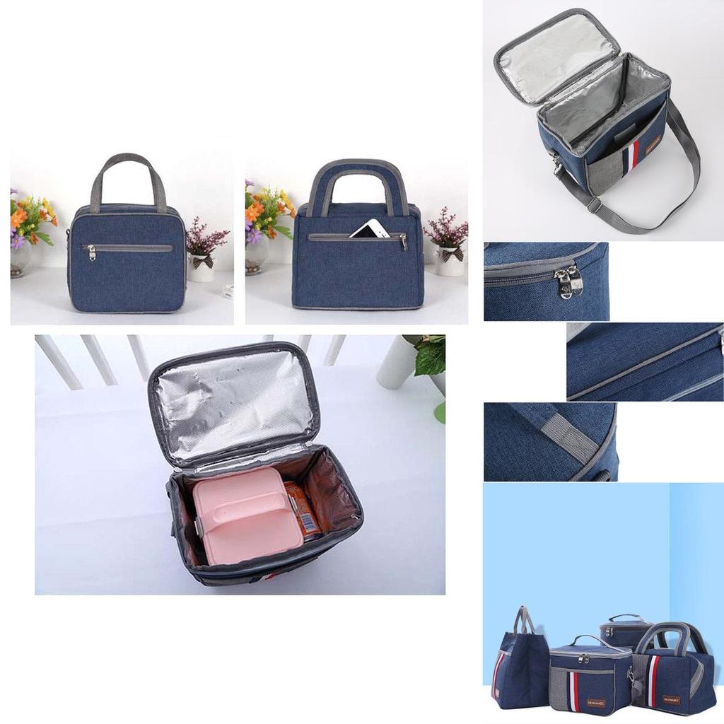 Insulated Waterproof Thermal Shoulder Picnic Cooler Lunch Bag Storage Tote Box For Outdoor Activities