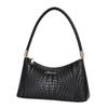 Genuine Leather Woven Pattern Bag New Versatile Crossbody Bag Middle-aged Women's Mom Bag Single Shoulder Underarm Bag
