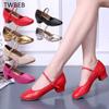 Women's Latin Dance Shoes Tango Salsa Girls Woman Soft Sole Modern Ballroom Dance Shoes Teacher Shoes Oxford Sneakers