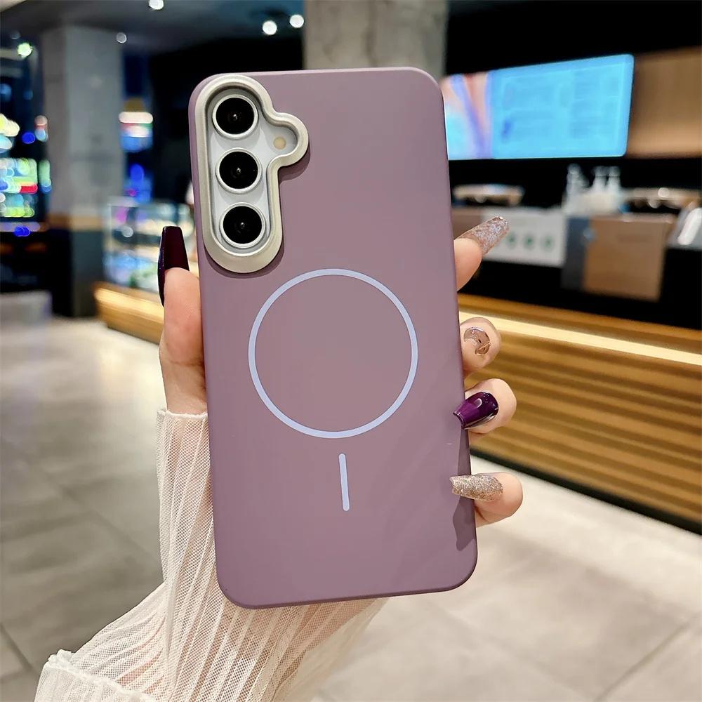 Hard PC Phone Case For Samsung Galaxy A56 A55 A54 A53 A52 A36 A35 A34 A25 A24 A23 A17 A16 A15 A13 Magsafe Wireless Charge Cover