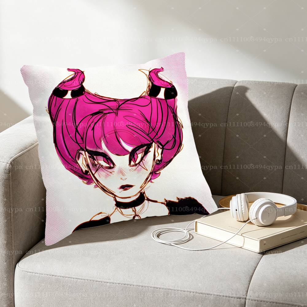 Jinx TTeen Titans Throw Pillow Cover Home Decor Art Decor Pillowcase Cushion Cover for Bed Sofa Living Room Indoor and Outdoor