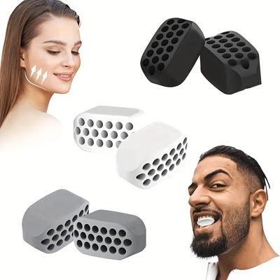 Facial Muscle Trainer - Silicone Jaw Exerciser Gum Jaw Trainer For Masseter Muscle Strengthening And Jawline Definition