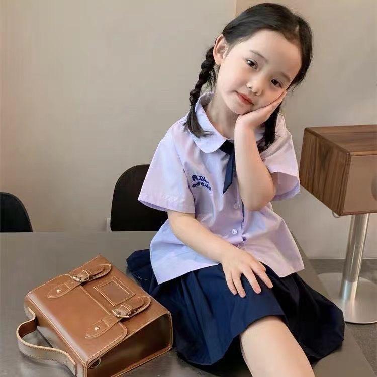 Kinder Schuluniform im Thai-Stil - Jungen & Mädchen College JK Uniform - Kindergarten bis Grundschule Abschlussoutfit