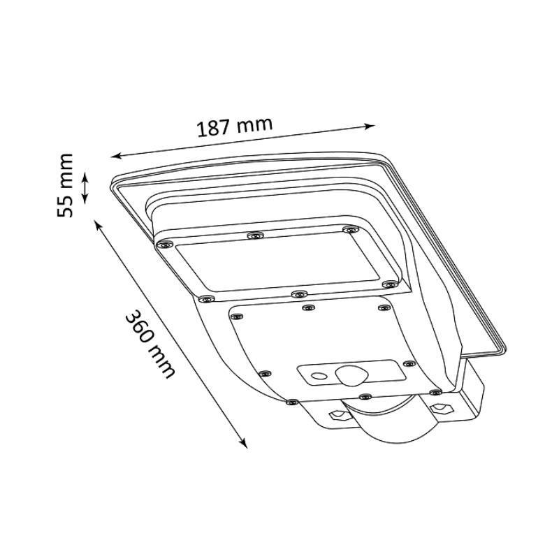 Lampa Uliczna Solarna Street 6 Z Czujnikiem Ruchu I Zmierzchu 315502