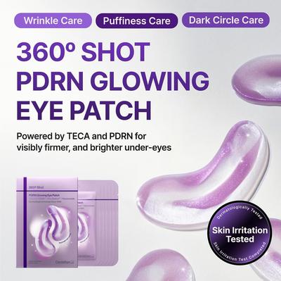 360 Shot PDRN Strahlender Augenpatch 6 Paar (12 Pflaster)