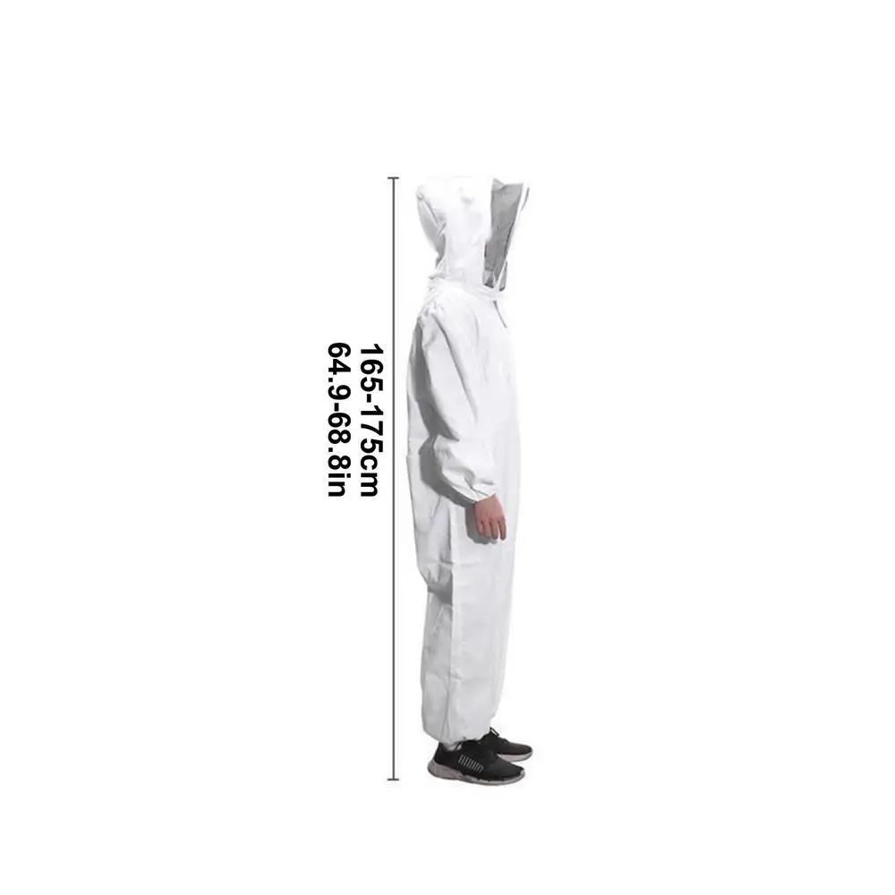 Bee Protective Suit Breathable Fabric Hooded Clothing for Beekeeping Firm Fit Beekeeping Equipment for Women Men Professional