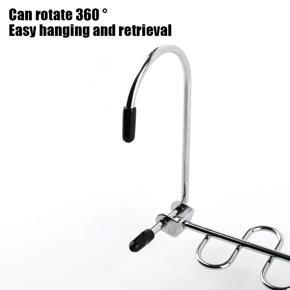Multi-functional Clothes Hanger 360 Degree Swivel Hook 12 Clothes Hangers Pants Tie Storage Shelf Space Saving Closet Storage