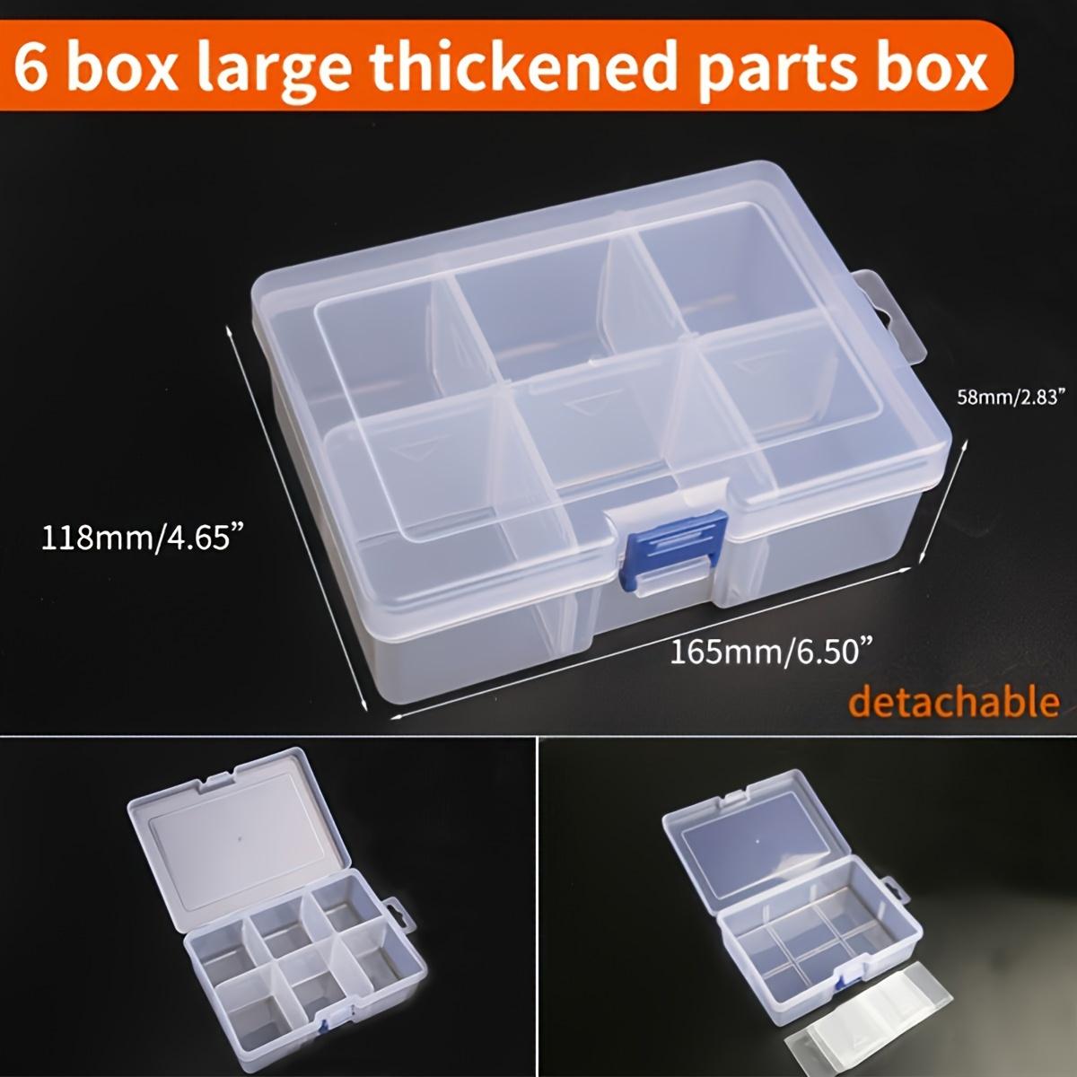 

10 Grids Adjustable Transparent Plastic Storage Box for Small Component Jewelry Tool Box 1pc