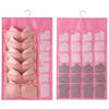 Double-Sides Underwear Bra Organizer Multifunctional Mesh Drawer Organizers Washable Closet Door Hanging Bag Clothes Divider Box