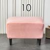 American Style Footstool Cover  Rectangle Elastic Ottoman Cover High Quality Velvet Furniture Protector Footrest Slipcover