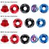 M18/M19/M20 Cranks Screw CNC Aluminum Alloy Crankset Arm Bolt Crankset Cover General Cycling Accessories