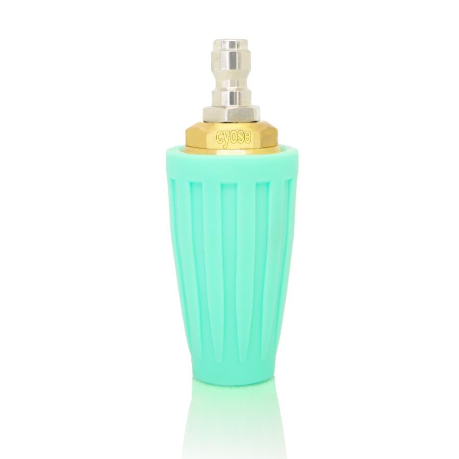 

Kareyou Genuine High-Pressure Washer Turbo Nozzle, 040 High-Pressure Resistant Rotating Nozzle, 4.0 GPM, Pressure Washer Turbo Nozzle, 4000 PSI, 1/4 Q