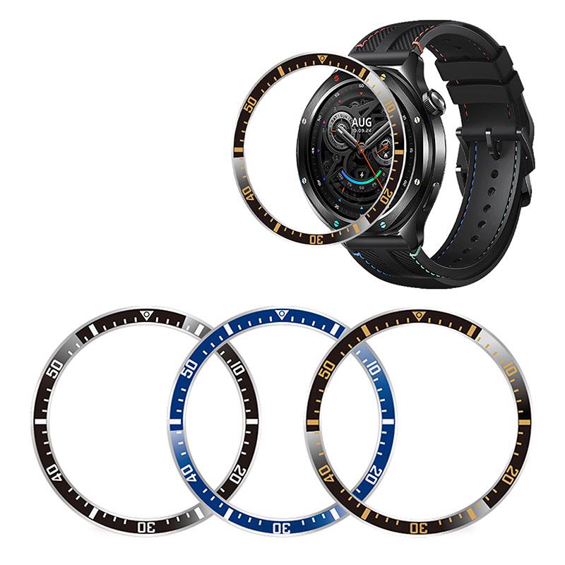 Pro Xiaomi Watch S4/ S3 Kryt rámečku Nerezový rámeček Náhradní Chytré hodinky Ochranný kryt Příslušenství