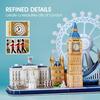 ASSYME Cubic Fan 3D Puzzle Craft Kit, No Glue or Tools Required, London, MC253h