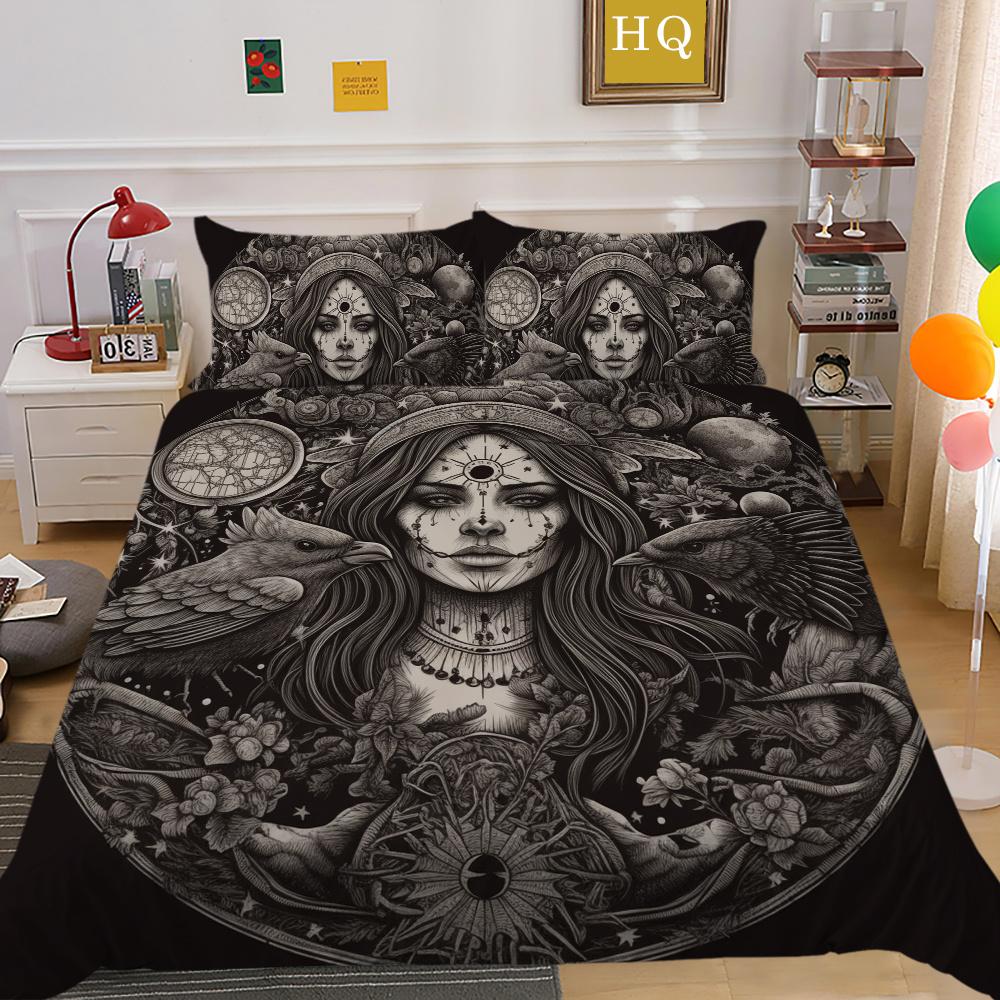 Hot Sale Duvet Cover Set Woman Man Bedding Suit Single Double Size Microfiber Home Bedclothes Bedroom Decor