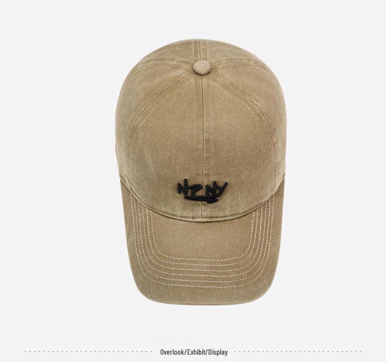 Unisexová baseballová čepice v korejském stylu s výšivkou, klobouk proti slunci