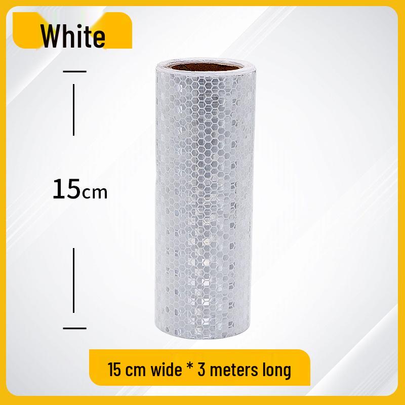 Night Safety Anti-Collision Reflective Strips - Traffic Warning Stickers with Microprismatic Film