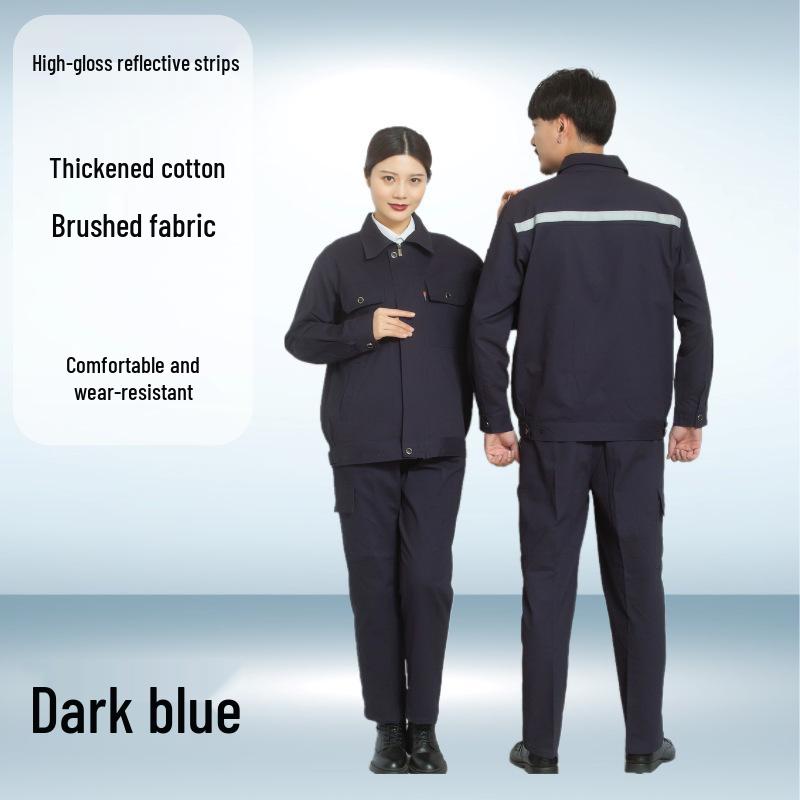 

Men s Thickened Cotton Welding Suit: Spring/Autumn Workwear Overalls, Customizable for Machine Repair and Labor Protection. 2XL/180 (150—175 lbs)