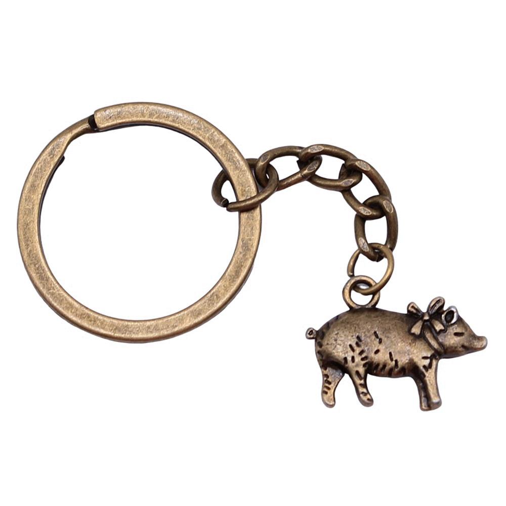 Poultry Farm Chicken Rooster Keychain for Men High Quality Initial New Year Gift Hip Hop Bag Accessory