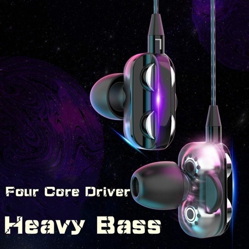 Stereo Wired Earphone High Bass 6D Stereo In-Ear Sport Earphones Earbuds