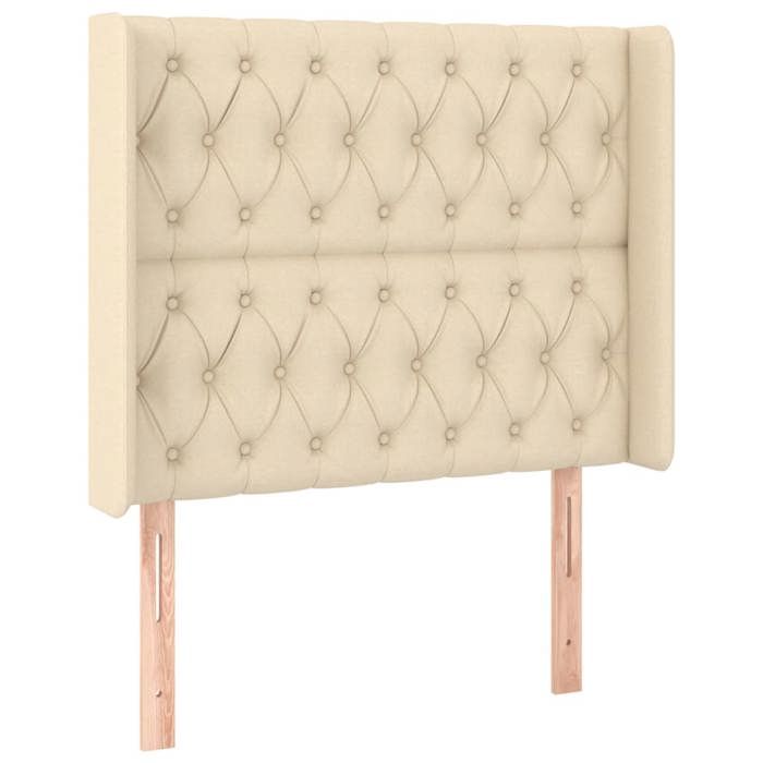 VidaXL LED Headboard Bedroom Furniture Single Bed Accessory Headboard Bed Frame Interior Cream 3124379