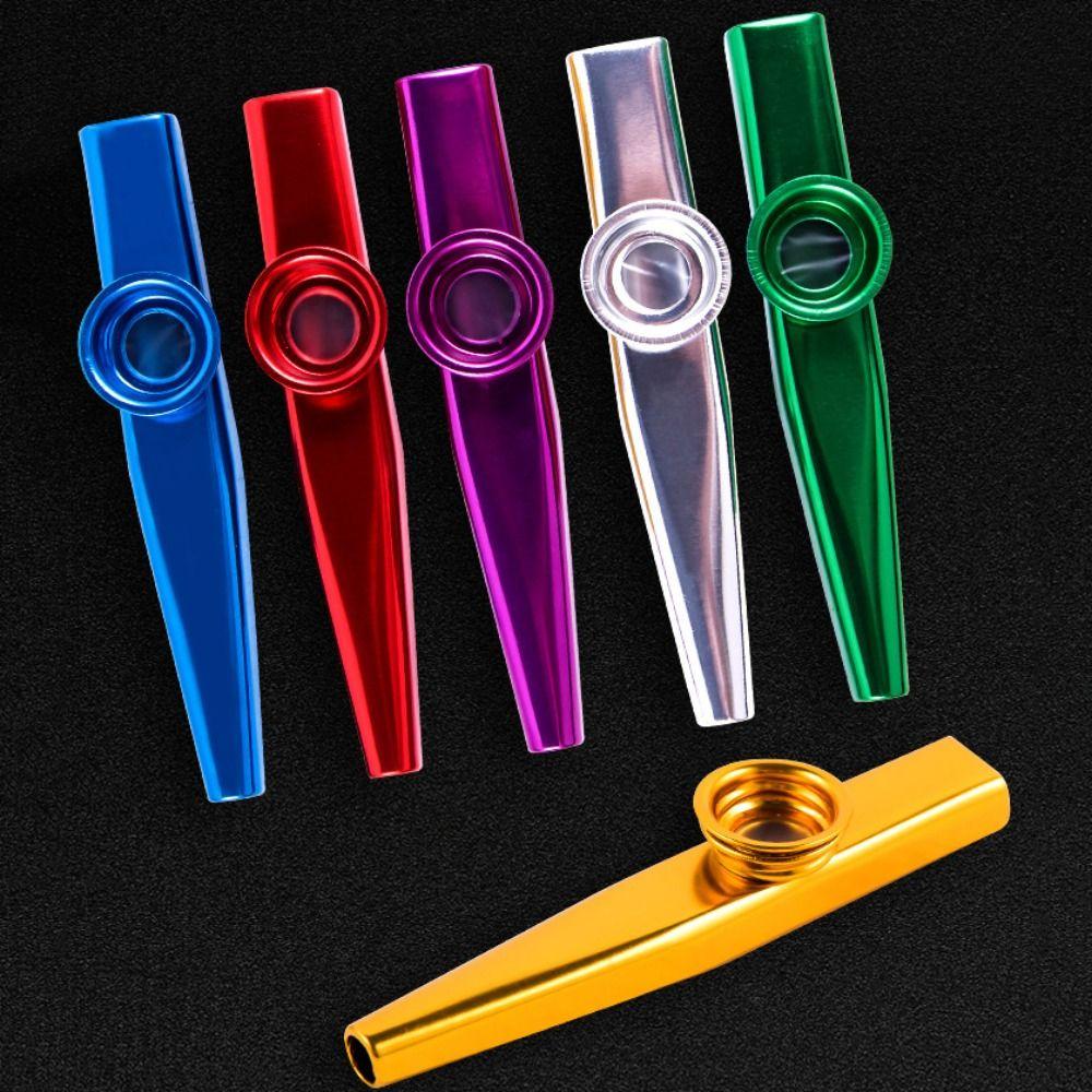 Aluminium Zinc Zinc Alloy Diaphragm Mouth Kazoos Learn Easily Musical Instruments Flutes  Kids Party Gift