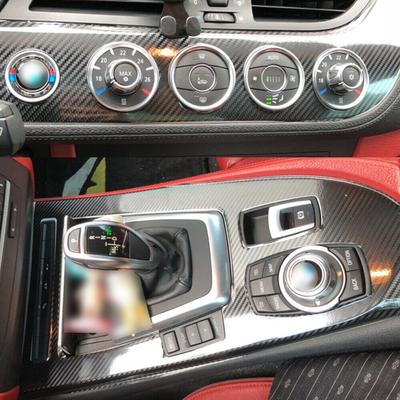 Pro BMW Z4 E89 2009-2016 Styling vozu 3D/5D Karbonové vlákno Středová konzola interiéru vozu Barevné lišty Samolepky Obtisky Díly
