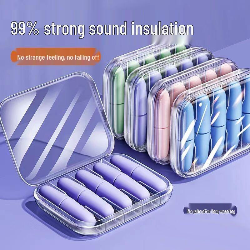 Soundproof Sleep Earplugs - 10-Piece Noise Reduction Set