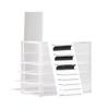 5 Layers Clear Eyelash Storage Box Drawer Design Acrylic Eyelash Storage Box with Scale Plate for Women Transparent