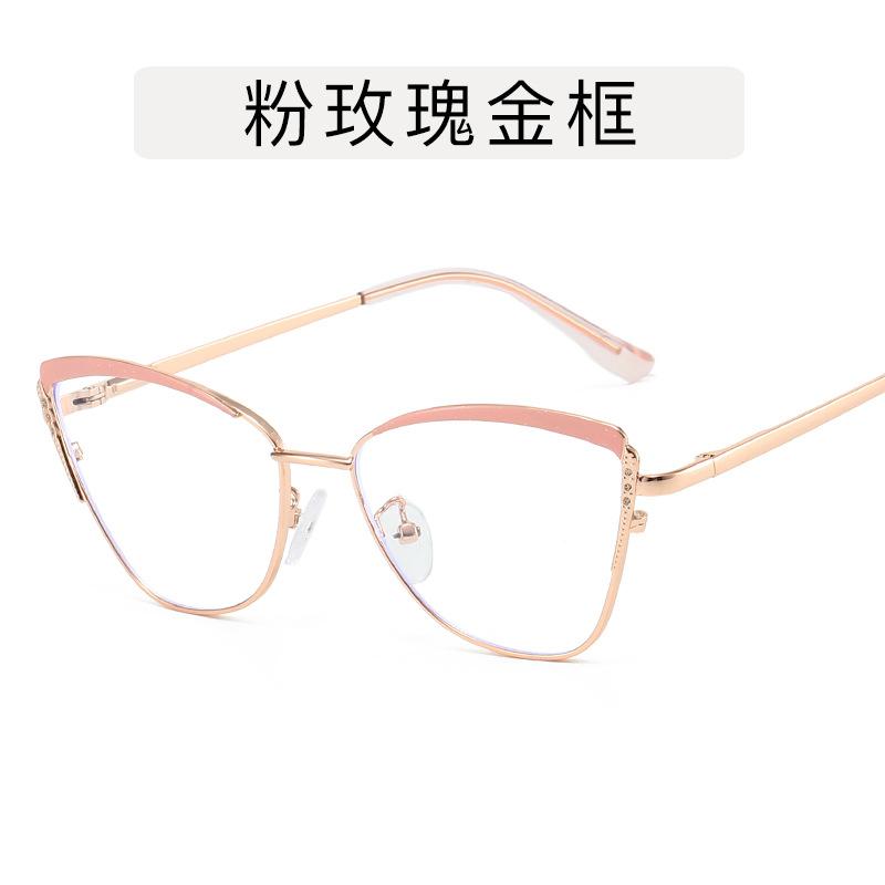 

Новые Модные Женские Очки Формы Кошачий Глаз Очки с Оправой Защищающие от Синего Света Европейский Американский Стиль