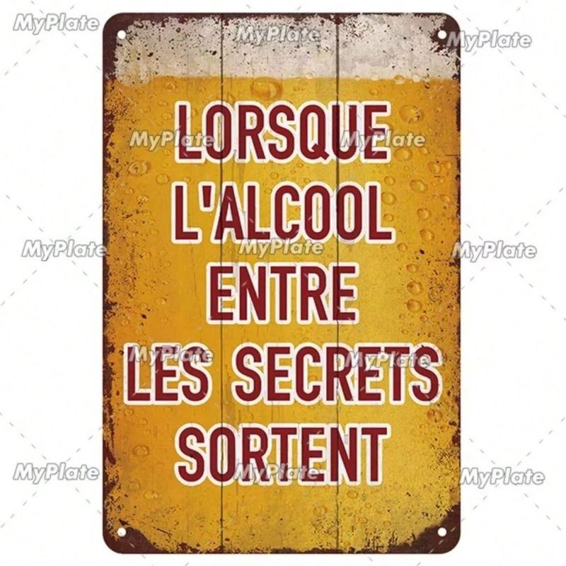 1 pc Retro Metal Wall Art Decor, Vintage Tin Sign for Office Living Room, 8x12 inches