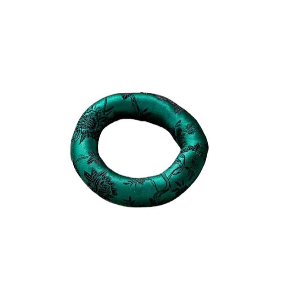 

Nepalese Singing Bowl Mat Round Drink Cup Mat Spiritual Accessory Donut Shape Mat Meditation Style 8