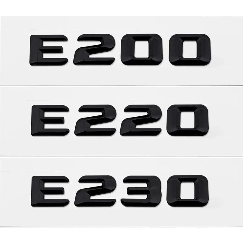 Car Tail Letter Number Emblem Sticker Rear Trunk Badge Decal for Mercedes Benz E Class E53 E55 E63 E200 E220 E230 E240 E250 E260