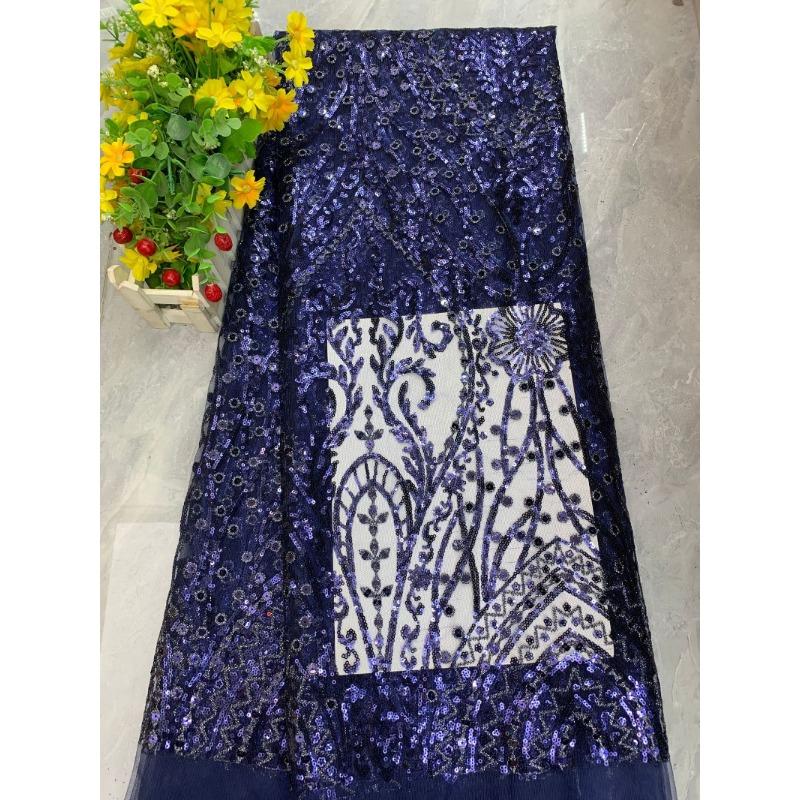 1/3Yards Luxury Sequin Beaded Lace Fabric Embroidered Tulle Mesh Fabric for Wedding Dress Evening Gown Bridal Party DIY Sewing